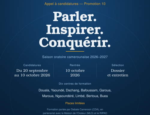 FORMATION COACHING N°10 EN ART ORATOIRE CAMEROUN