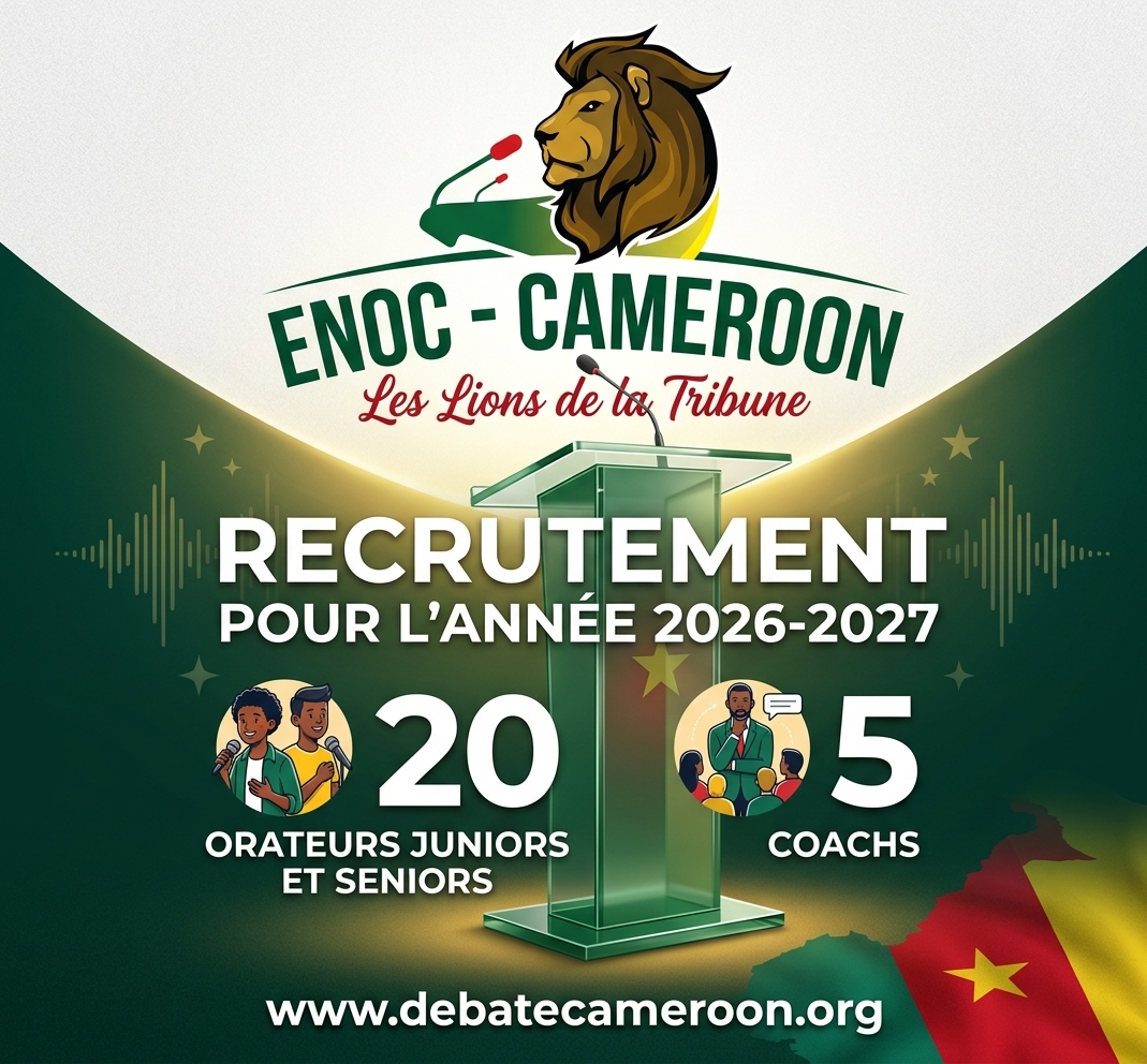 ENOC 237 - Equipe Nationale Oratoire du Cameroun - Recrutement année 2026 2027